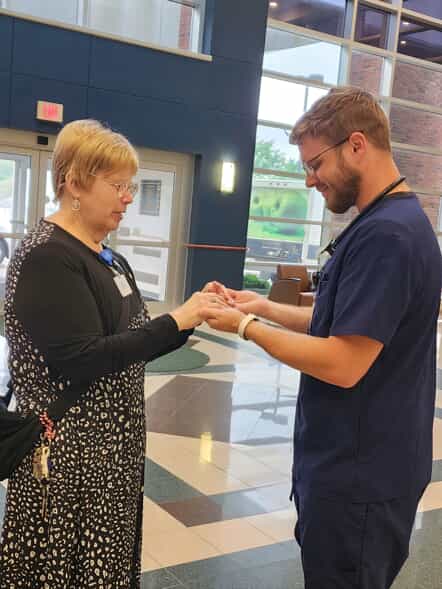 Daviess Community Hospital's blessing of the hands